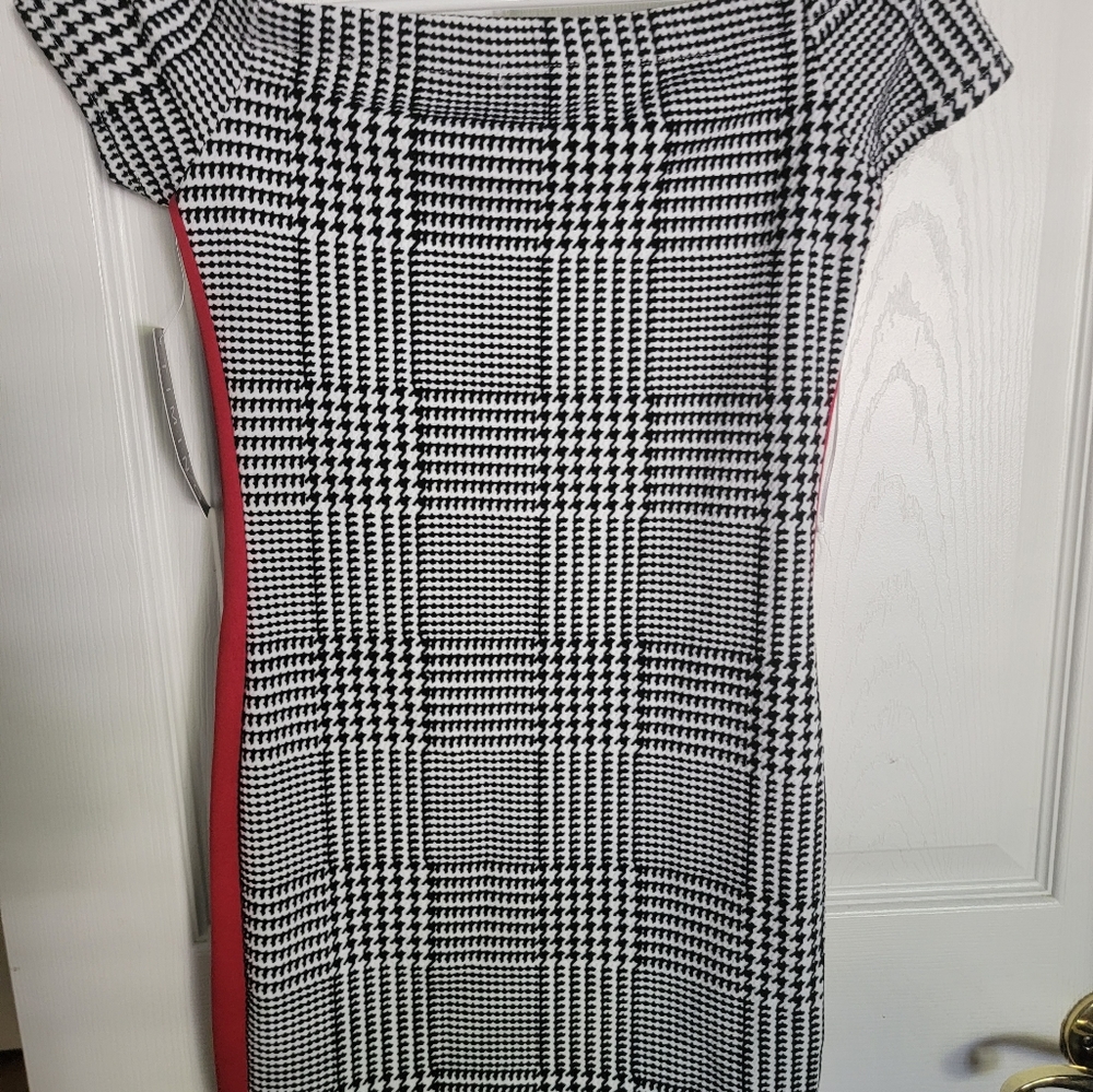 White and Black pattern dress